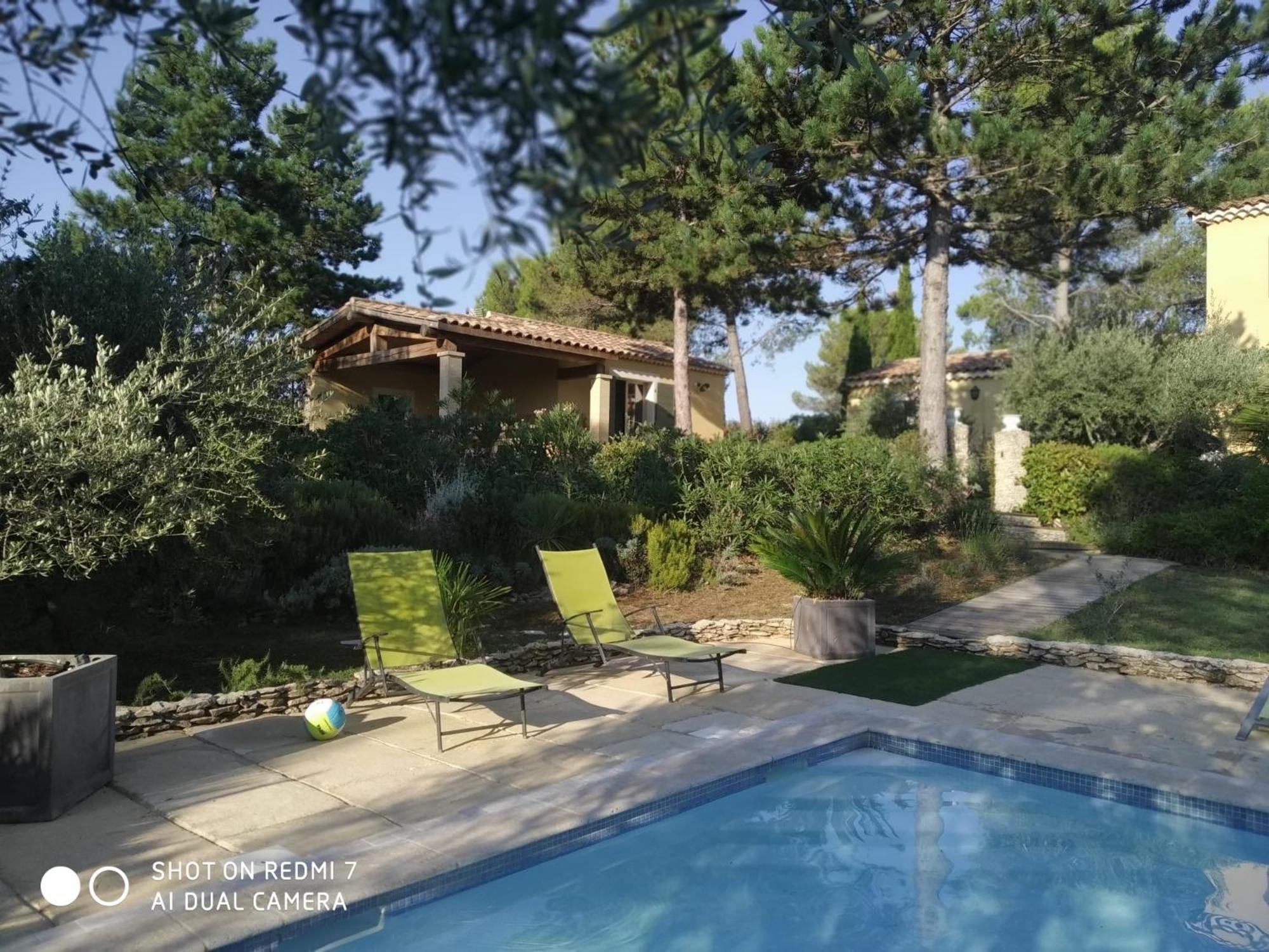 Proche Uzes Petit Gite Avec Grande Cuisine D'Ete Et Piscine Saint-Siffret Εξωτερικό φωτογραφία